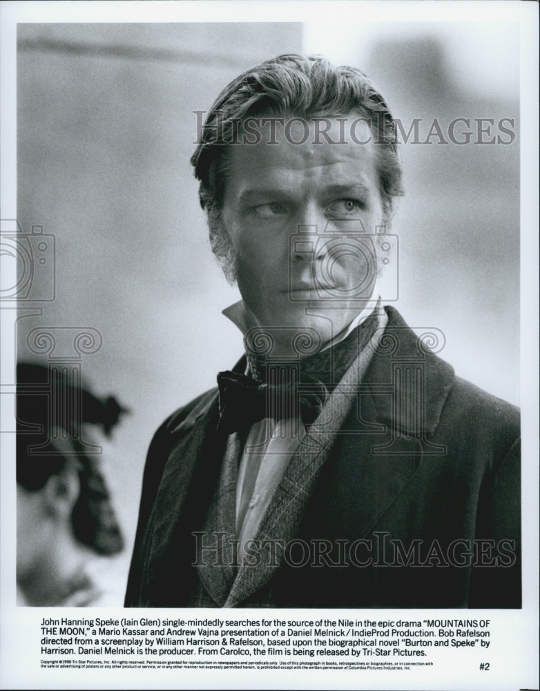 1990 Press Photo Lain Glen in &quot;Mountains of the Moon&quot; - Historic Images