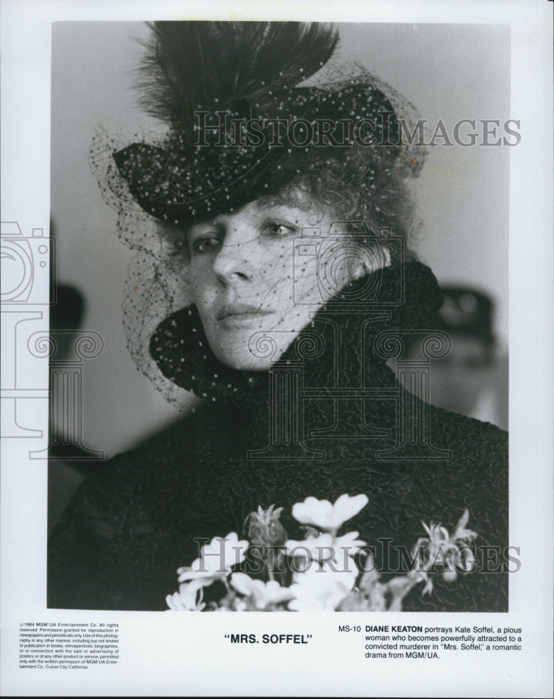 1984 Press Photo "Mrs Soffel" starring Diane Keaton - Historic Images