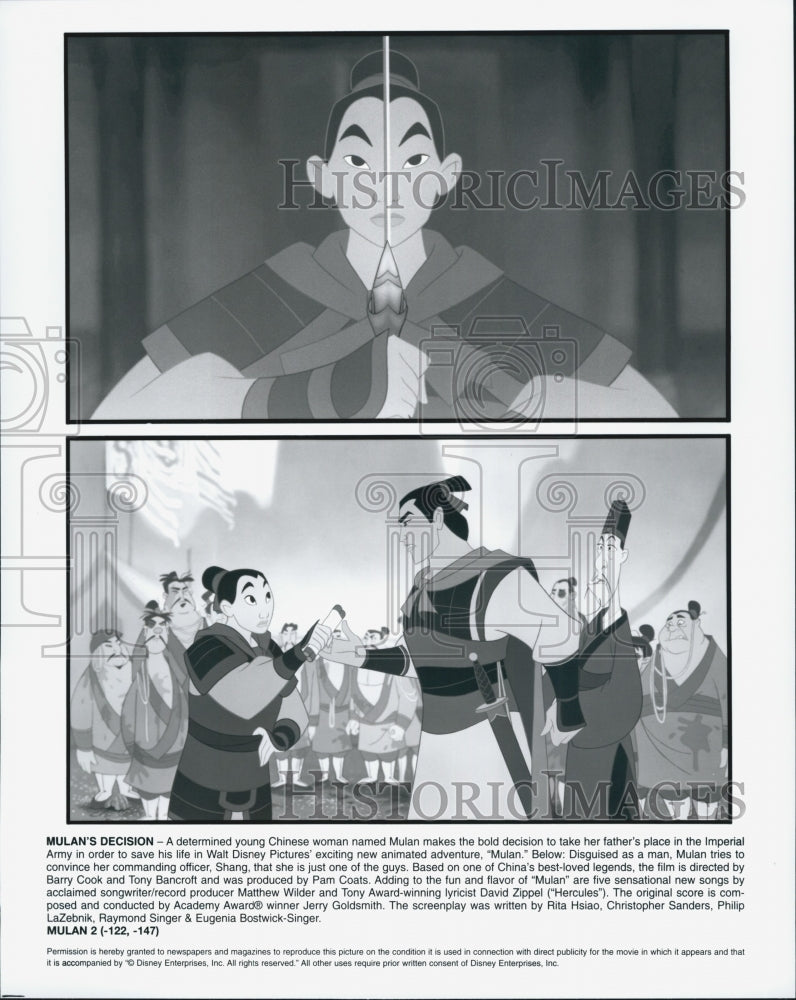 1987 Press Photo  &quot;Mulan&quot; from Disney Enterprises - Historic Images