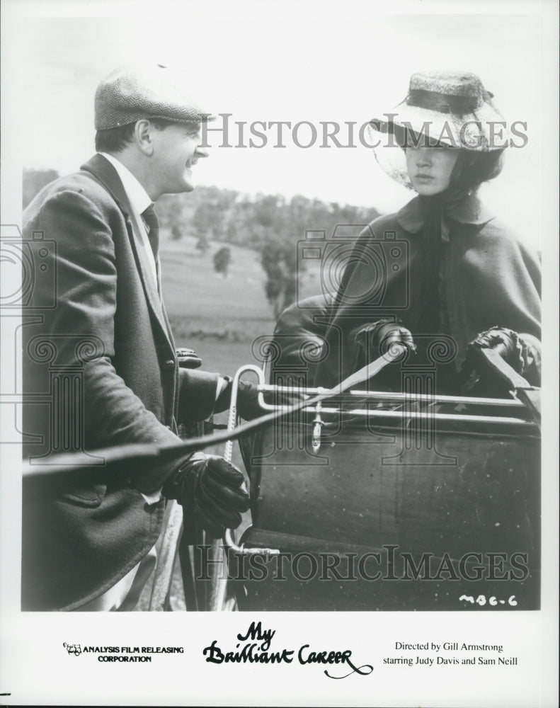 1979 Press Photo Judy Davis And Sam Neill In "My Brilliant Career" - Historic Images