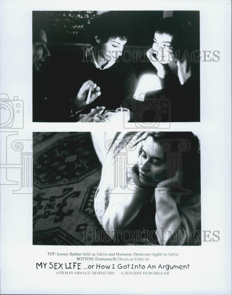 1996 Press Photo &quot;My Sex Life.. Or How I Got Into an Argument&quot; J Balibar - Historic Images