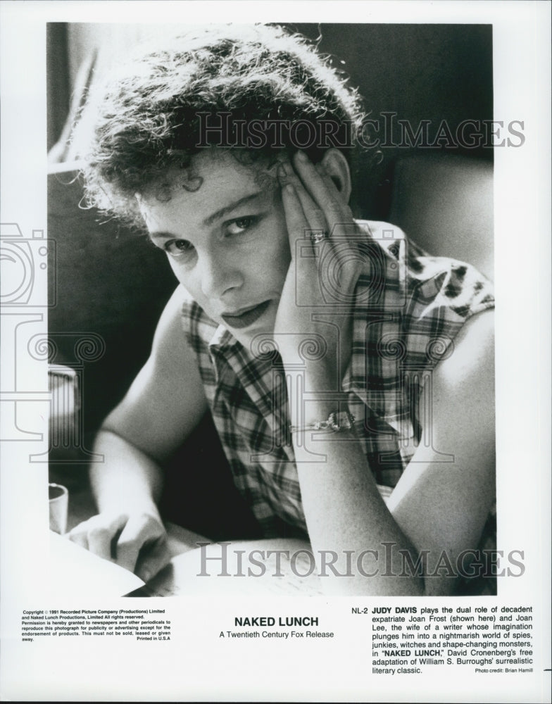 1991 Press Photo Judy David &quot;Naked Lunch&quot; - Historic Images