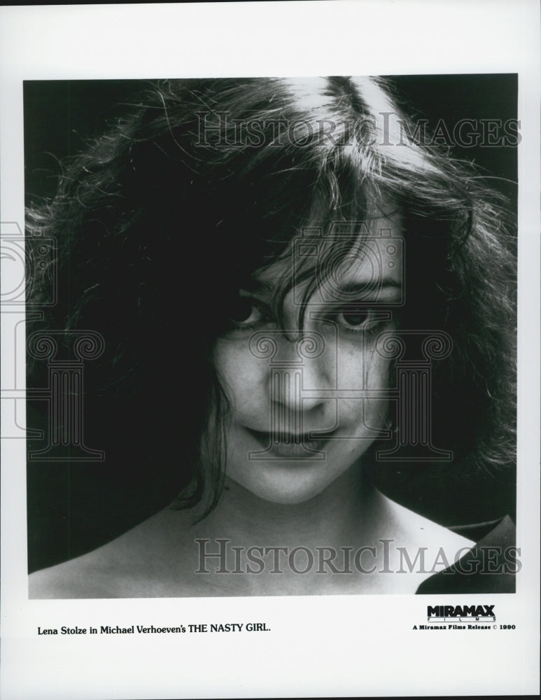 1990 Press Photo Lena Stolze in Michael Verhoeven&#39;s &quot;The Nasty Girl&quot; - Historic Images