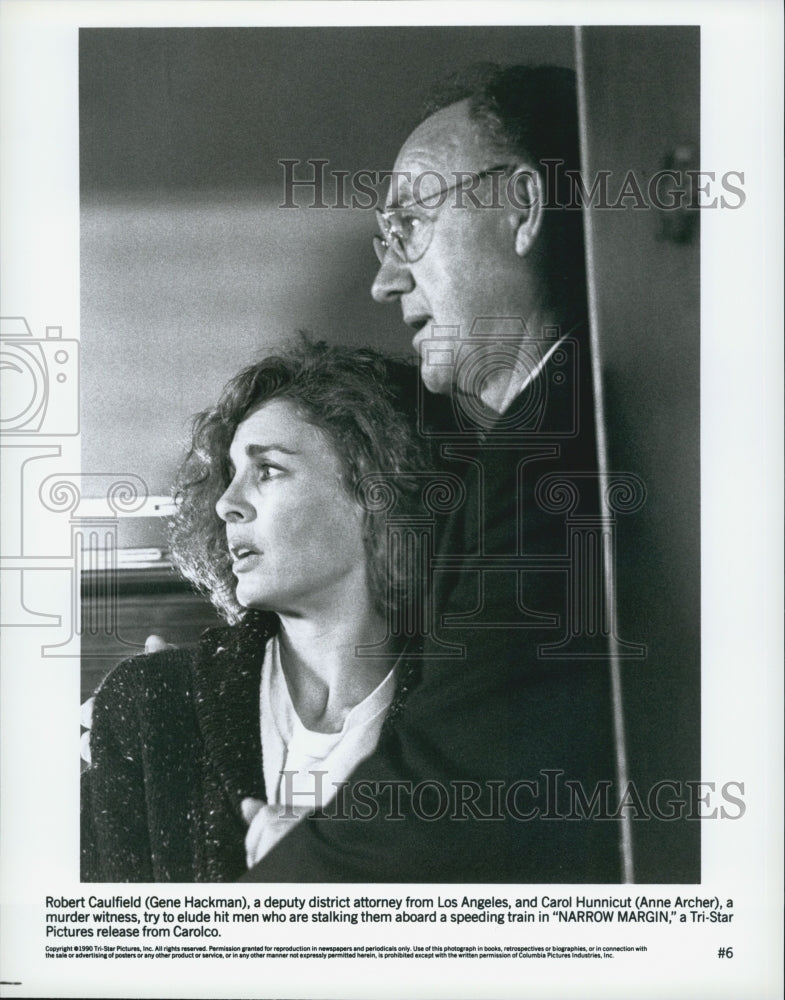 1990 Gene Hackman, Anne Archer &quot;Narrow Margin&quot;-Historic Images