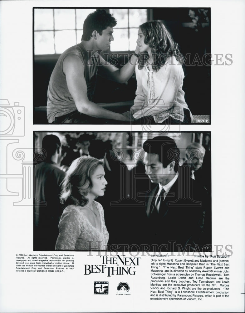 2000 Press Photo Rupert Everett, Madonna &quot;The Next Best Thing&quot; - Historic Images