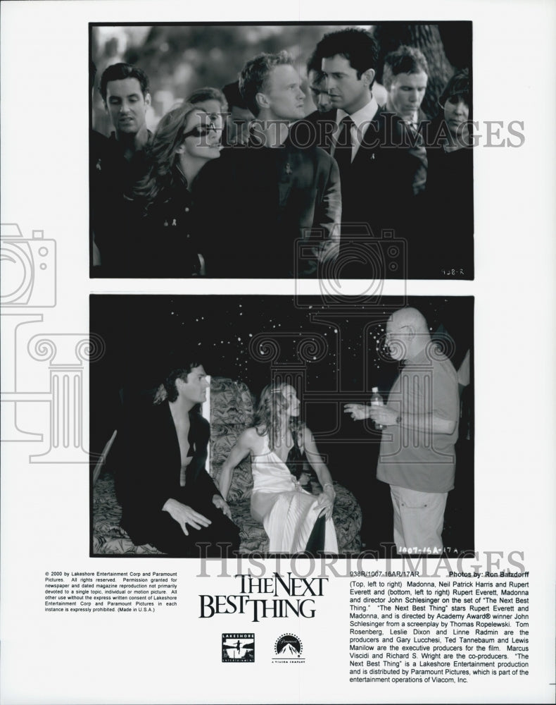 2000 Press Photo Madonna, Neil Patrick, Rupert Everett in "The Next Best Thing" - Historic Images