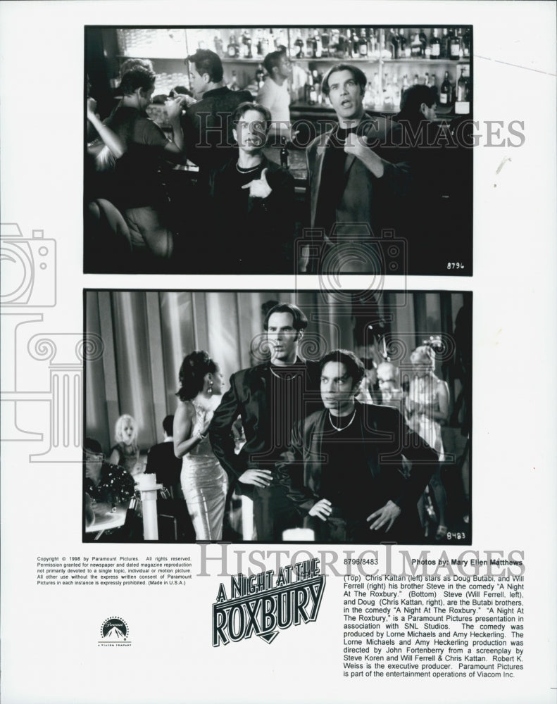 1998 Press Photo Chris Kattan, Will Ferrell "A Night at the Roxbury" - Historic Images