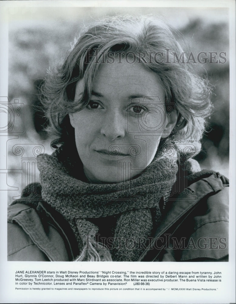 1982 Press Photo Jane Alexander Stars in Walt Disney Productions' "Night - Historic Images