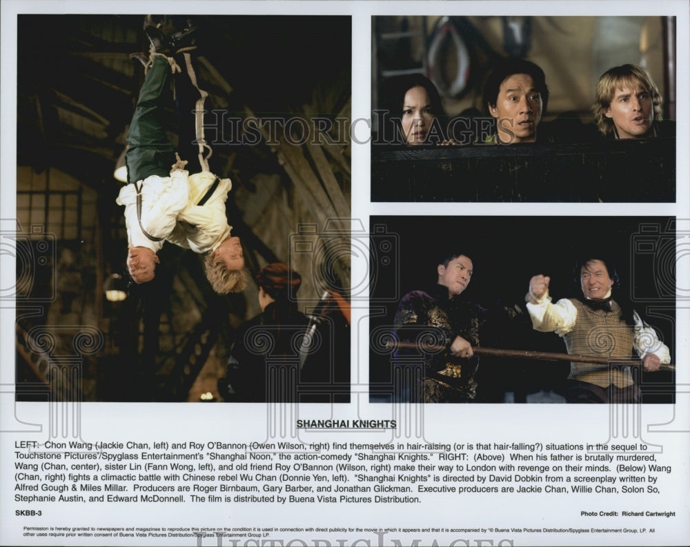 2003 Press Photo Jackie Chan and Owen Wilson in "Shanghai Knights" - DFPG44333 - Historic Images