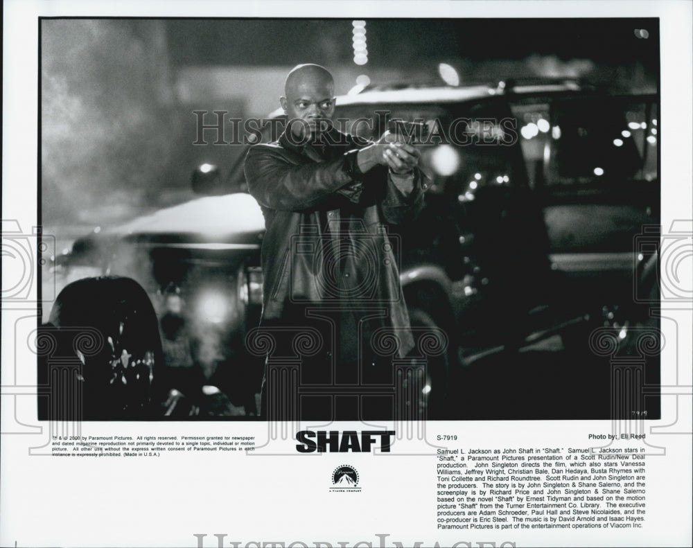 2000 Press Photo Samuel Jackson in &quot;Shaft&quot; - Historic Images