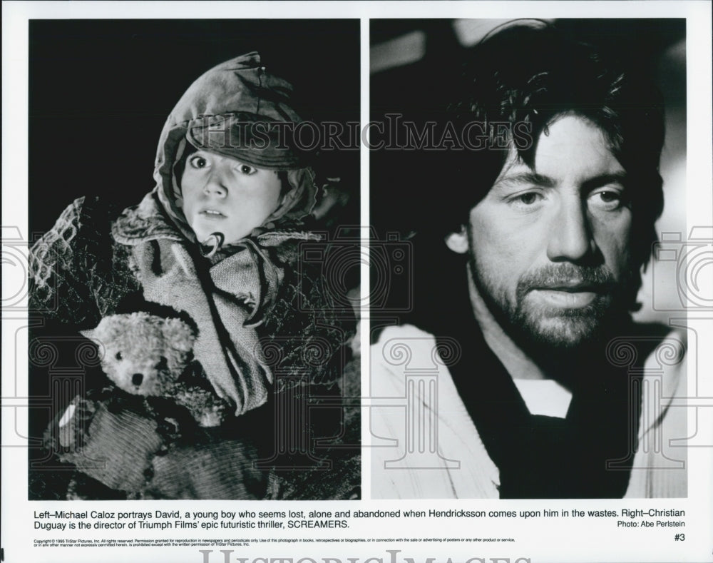 1995 Press Photo Michael Caloz in &quot;Screamers&quot; Christian Duguay Director - Historic Images