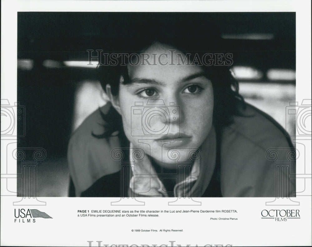 1999 Press Photo Emilie Sequenne stars in "Rosetta" - Historic Images