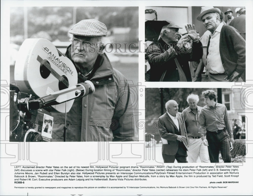 1995 Press Photo &quot;Roommates&quot; Peter Falk and DB Sweeney - Historic Images