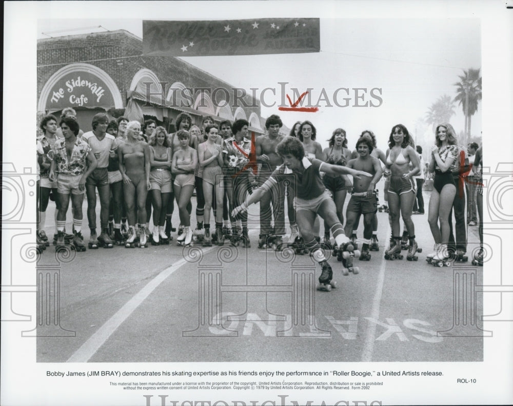 1979 Press Photo   "Roller Boogie"  starring Jim Bray - Historic Images