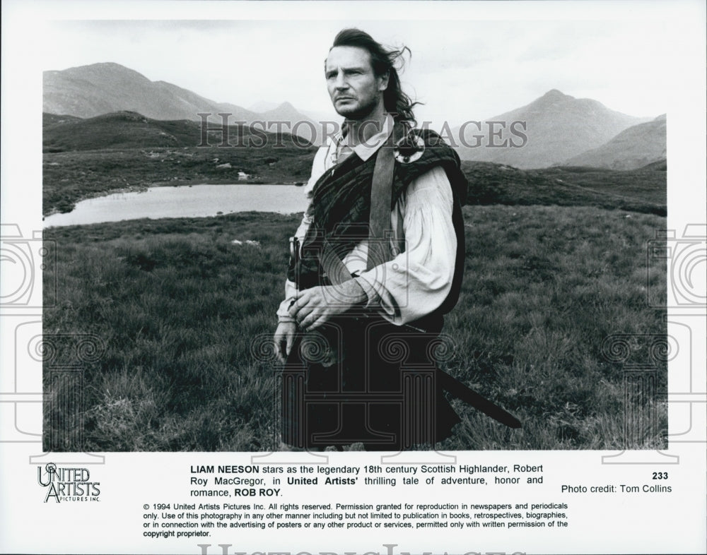 1994 Press Photo &quot;Rob Roy&quot; starring Liam Neeson - Historic Images