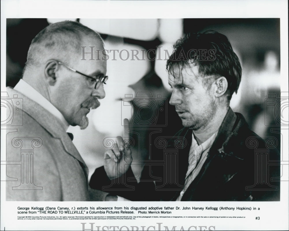 1994 Press Photo "The Road to Wellville"  Dana Carvey & Anthony Hopkins - Historic Images