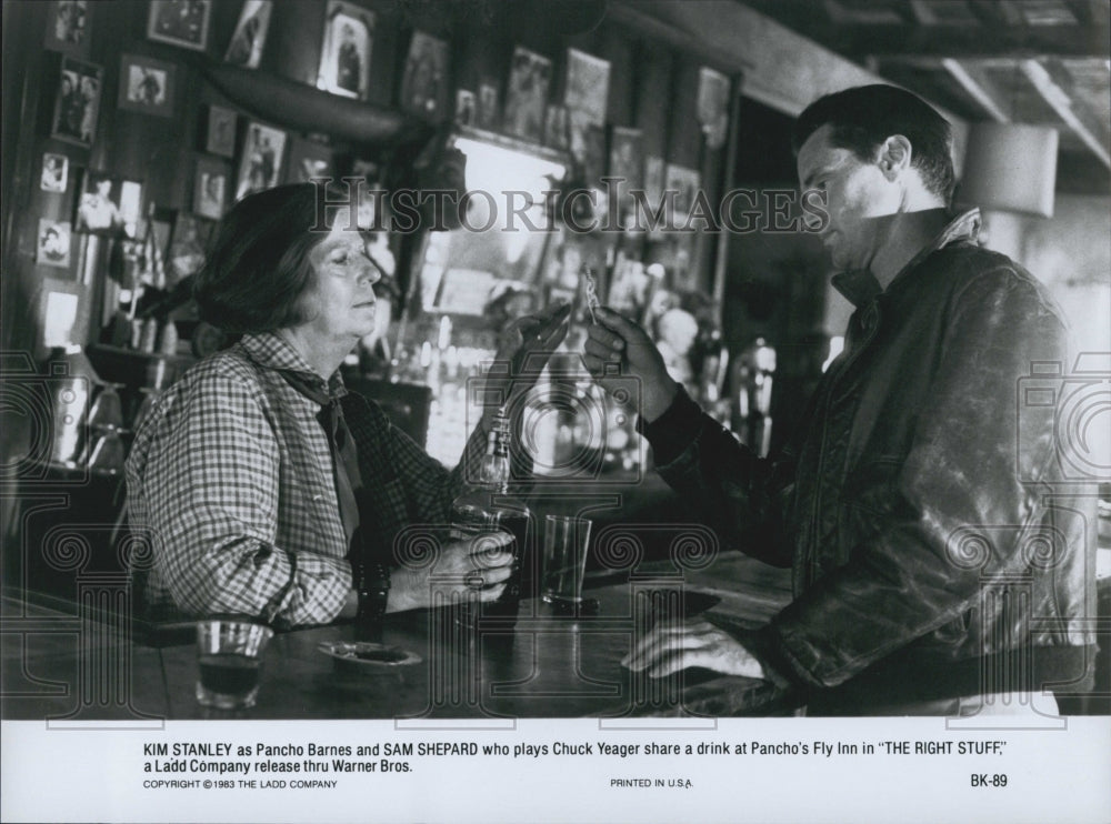 1983 Press Photo "The Right Stuff" Ed Harris Kim Stanley Sam Shepard - Historic Images