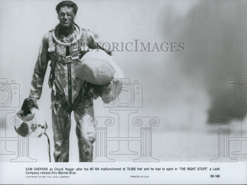 1983 Press Photo "The Right Stuff" Sam Shepard Actor - Historic Images