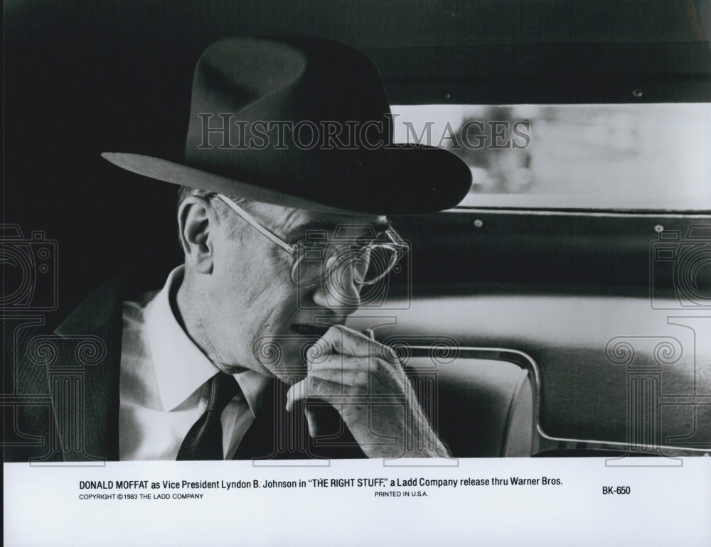 1983 Press Photo "The Right Stuff" Donald Moffat Actor - Historic Images