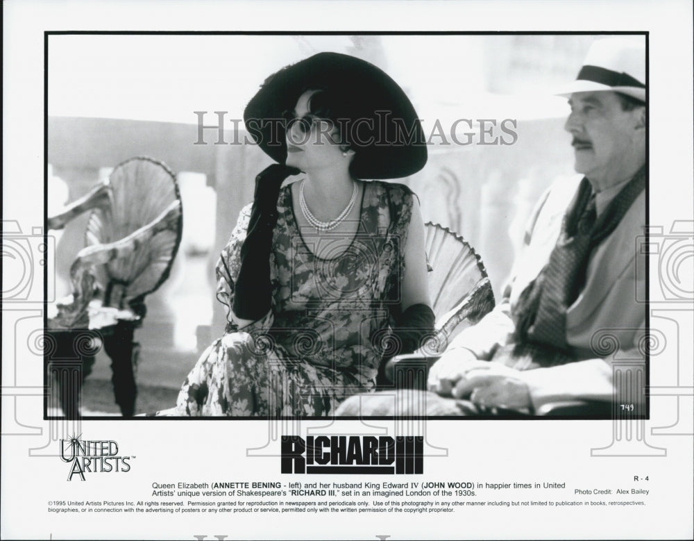 1995 Press Photo &quot;Richard III&quot; Ian McKellen Actor Annette Bening John Wood - Historic Images