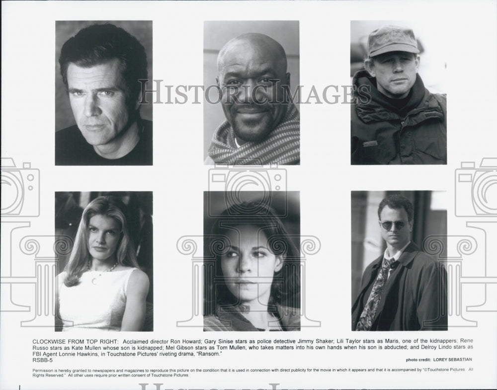 1996 Press Photo Cast Of Touchstone Film Ransom - DFPG46887 - Historic Images