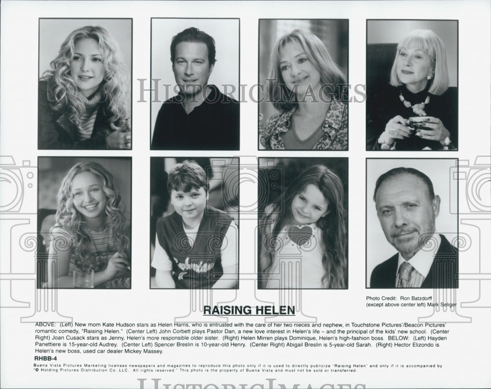 2004 Press Photo "Raising Helen" Kate Hudson,John Corbet,Helen Mirren,J Cusack - Historic Images