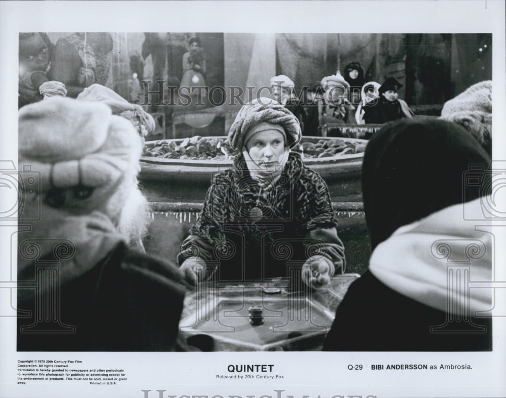1979 Press Photo Actress Bibi Anderson in "Quintet" Film - Historic Images