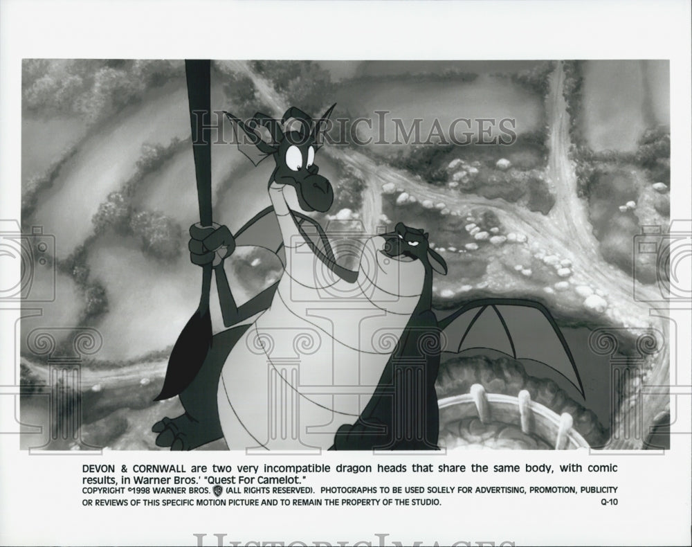 1998 Press Photo Devon and Cornwall "Quest for Camelot" - Historic Images