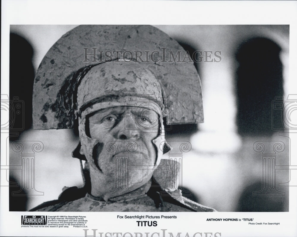 1999 Press Photo &quot;Titus&quot; starring ANthony Hopkins - Historic Images