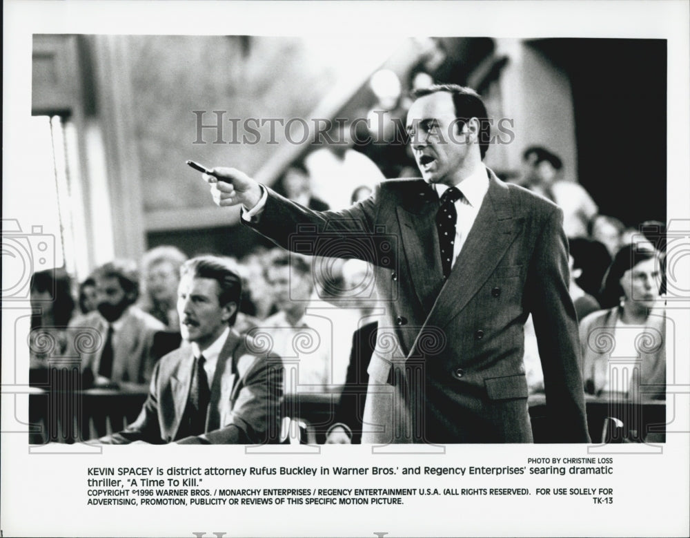 1996 Press Photo Kevin Spacey in &quot;A Time To Kill&quot; - Historic Images