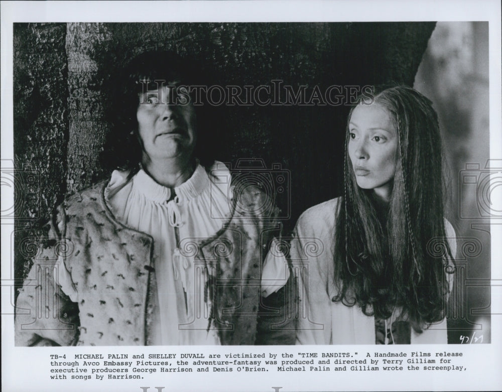 1981 Press Photo "Time Bandits" Michael Palin & Shelley Duvall - Historic Images