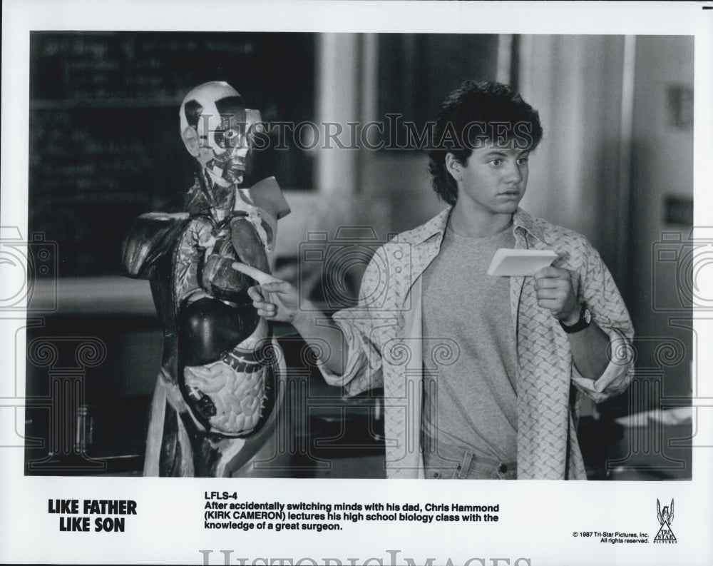 1987 Press Photo Kirk Cameron "Like Father Like Son" - Historic Images
