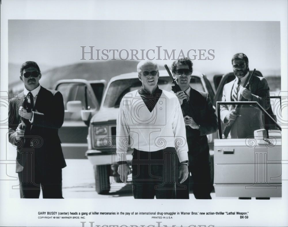 1987 Press Photo Gary Busey in "Lethal Weapon" - Historic Images