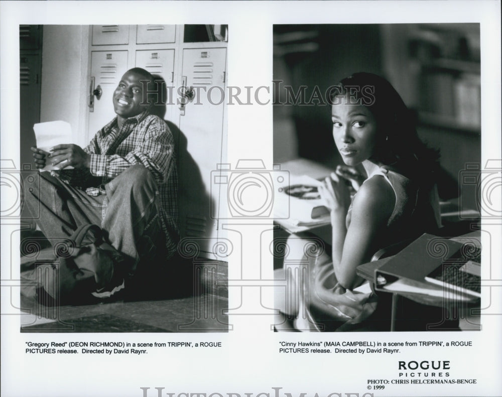 1999 Press Photo Deon richmond &amp; Maia Campbell Star In Trippin - DFPG48831 - Historic Images