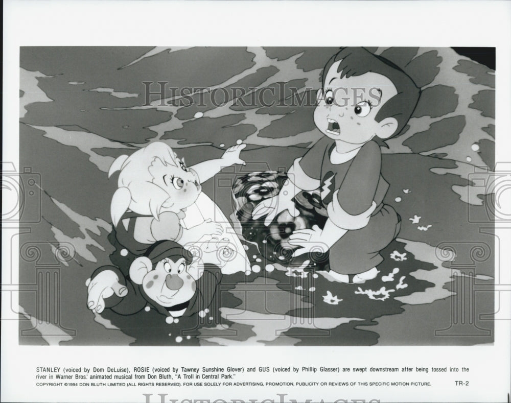1994 Press Photo Warner Brothers Animated Film "A Troll In Central Park" - Historic Images