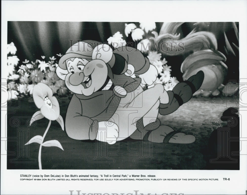 1994 Press Photo Warner Brothers Animated Film &quot;A Troll In Central Park&quot; - Historic Images