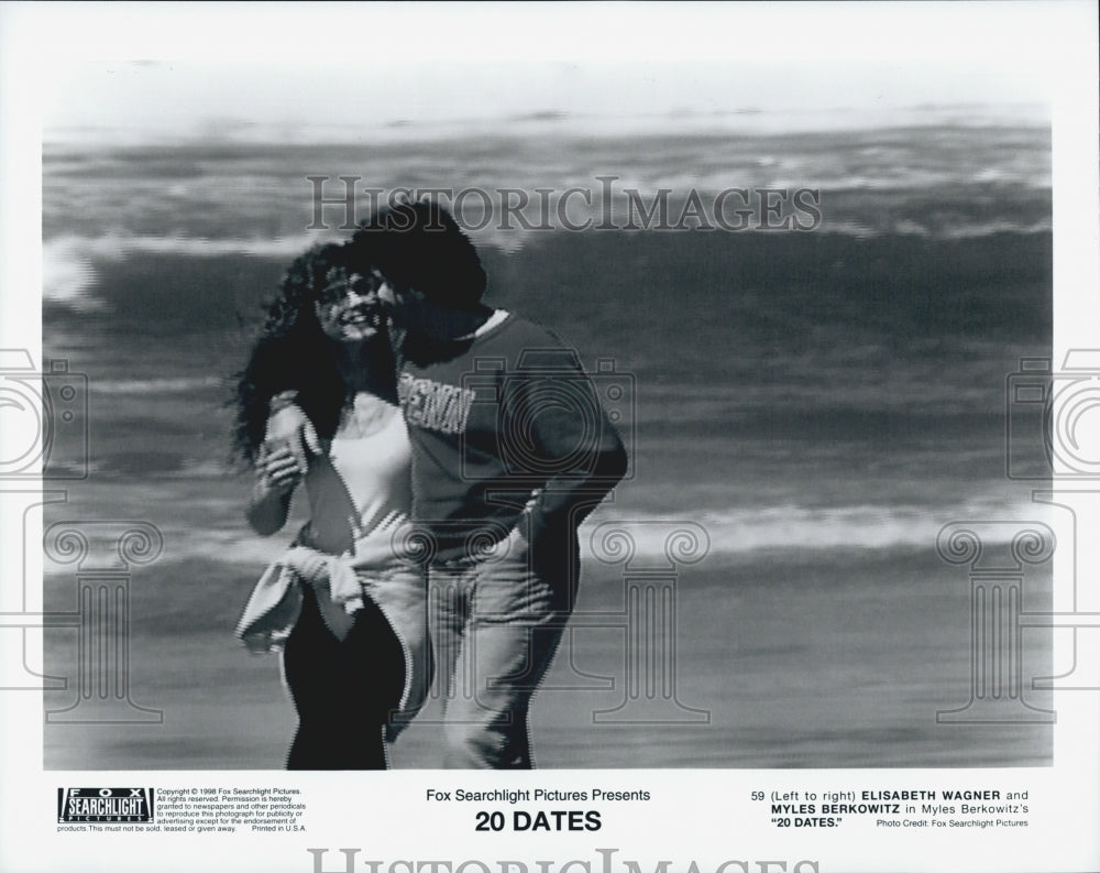 1998 Press Photo  &quot; 20 Dates&quot; Elisabeth  Wagner &amp; Myles Berkowitz - Historic Images