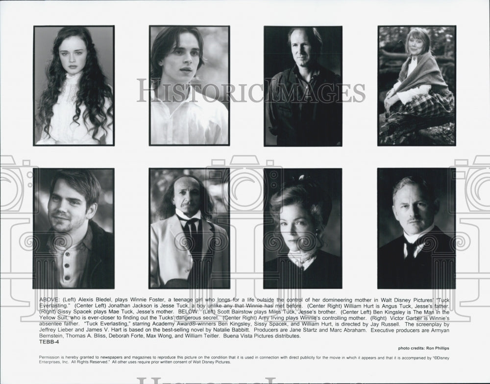 Press Photo Biedel, Jackson, Hurt, Spacek & Bairstow In "Tuck Everlasting" - Historic Images