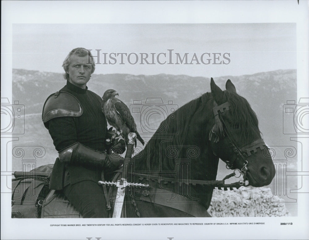 1985 Press Photo Rutger Hauer In &quot;Ladyhawke&quot; - Historic Images