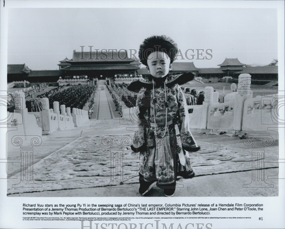 1987 Richard Vuu stars as Pu Yi in &quot;The Last Emperor&quot;-Historic Images