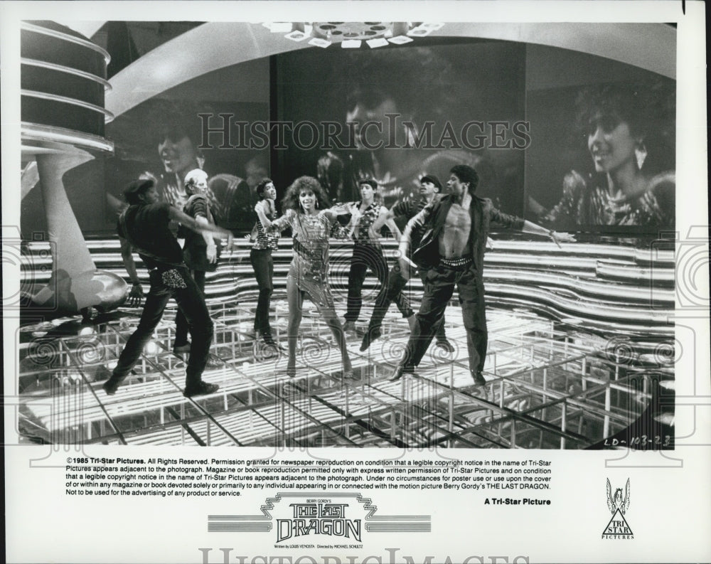 1985 Press Photo Entertainer Vanity Stars In Martial Arts Film "The Last Dragon" - Historic Images