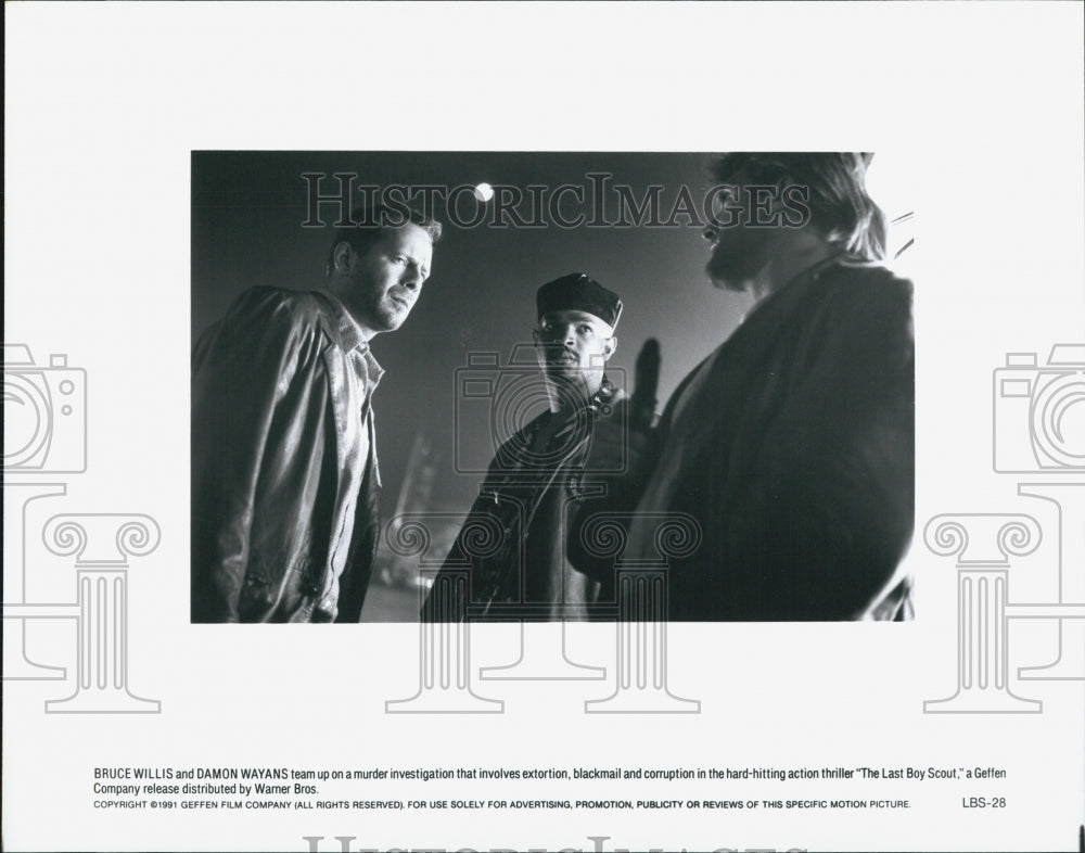 1991 Press Photo "The Last Boy Scout" Starring Bruce Willis and Damon Wayans - Historic Images
