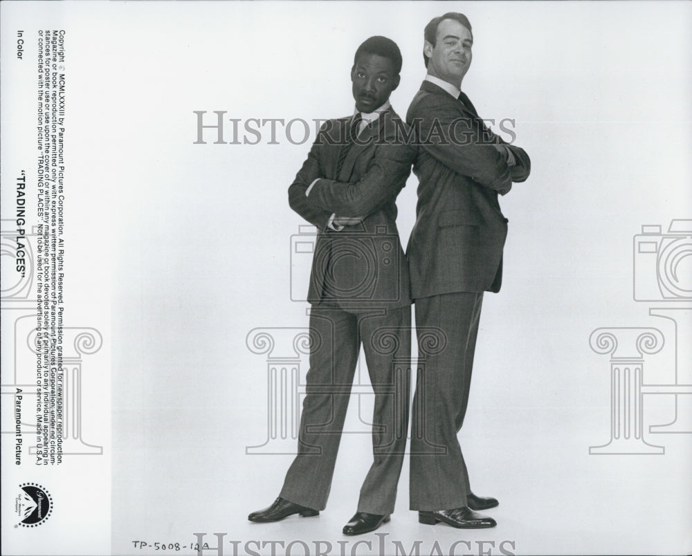 1988 Press Photo "Trading Places" Eddie Murphy, Dan Akroyd - Historic Images