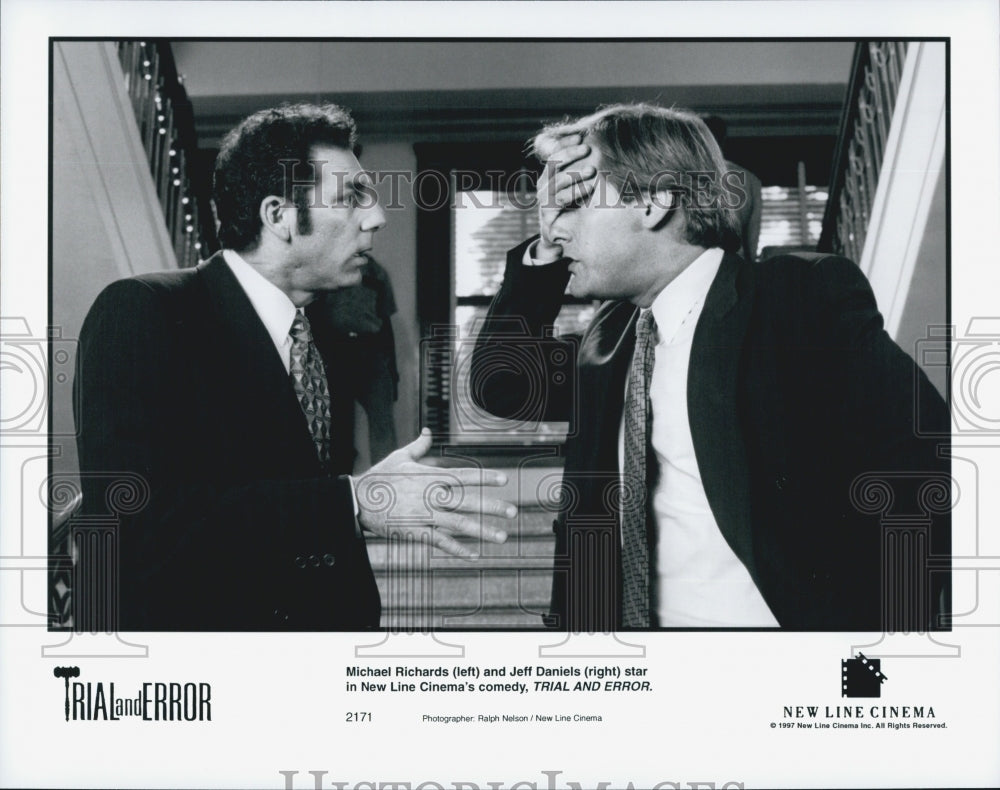 1997 Press Photo &quot;Trial And Error&quot; Starring Michael Richards and Jeff Daniels - Historic Images