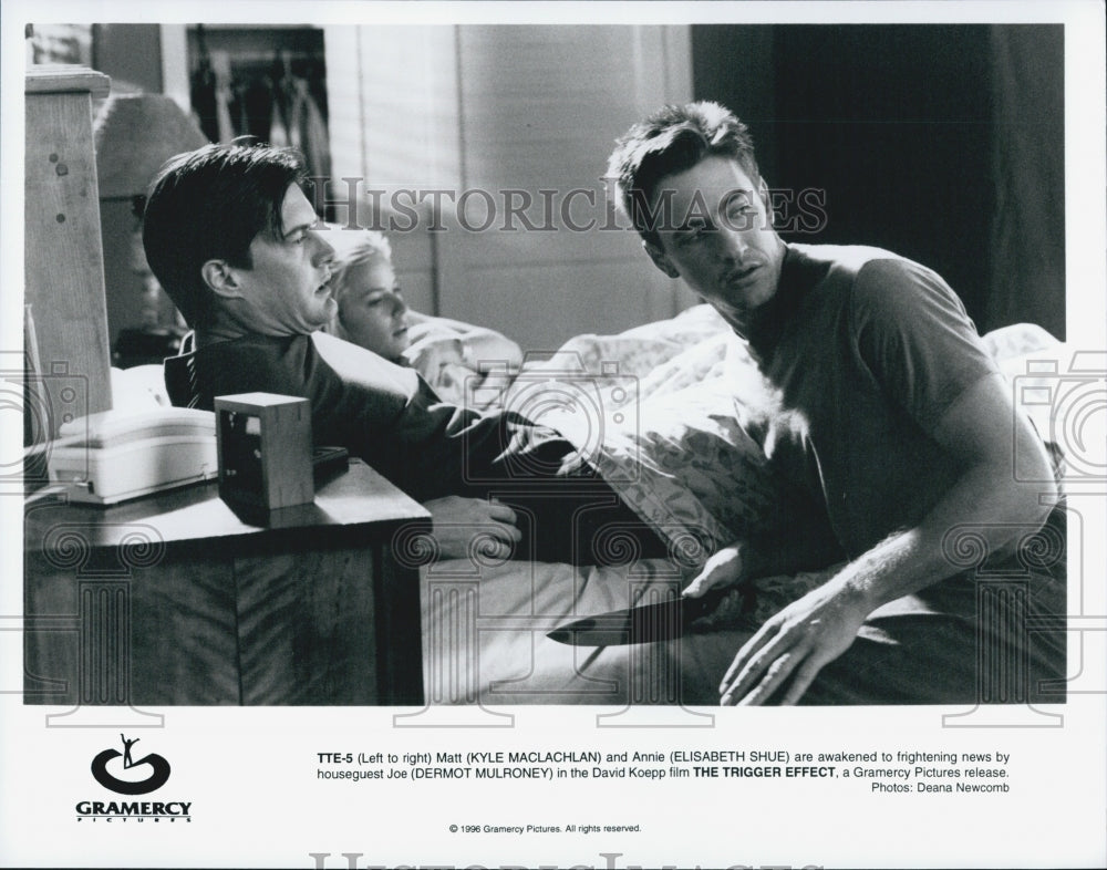 1995 Press Photo  &quot;The Trigger Effect&quot; Kyle Maclachlan,Dermott Mulroney - Historic Images