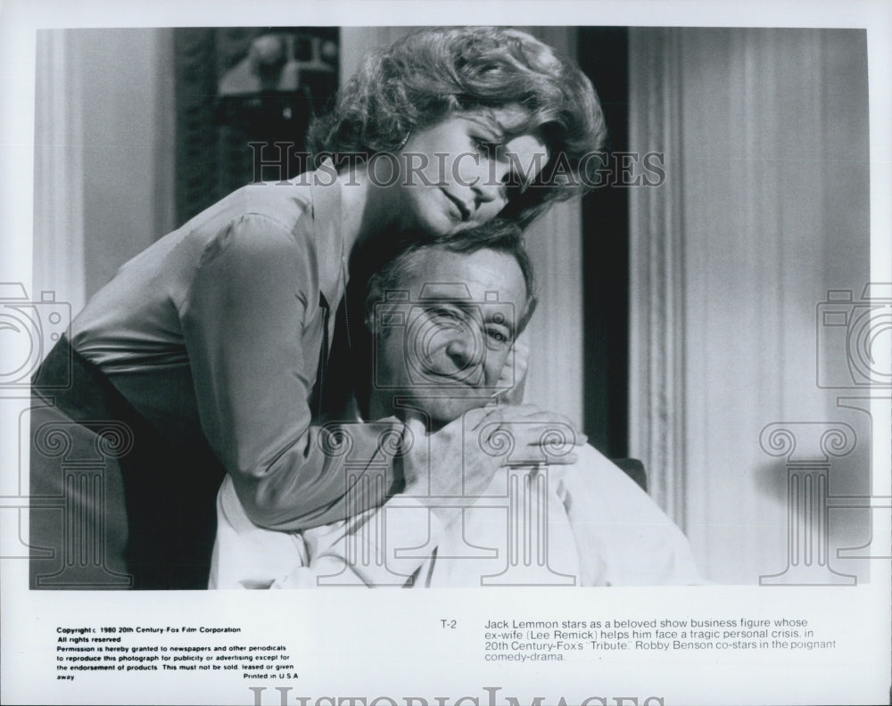 1980 Press Photo "Tribute" Starring Lee Remick and Jack Lemmon Robby Benson - Historic Images