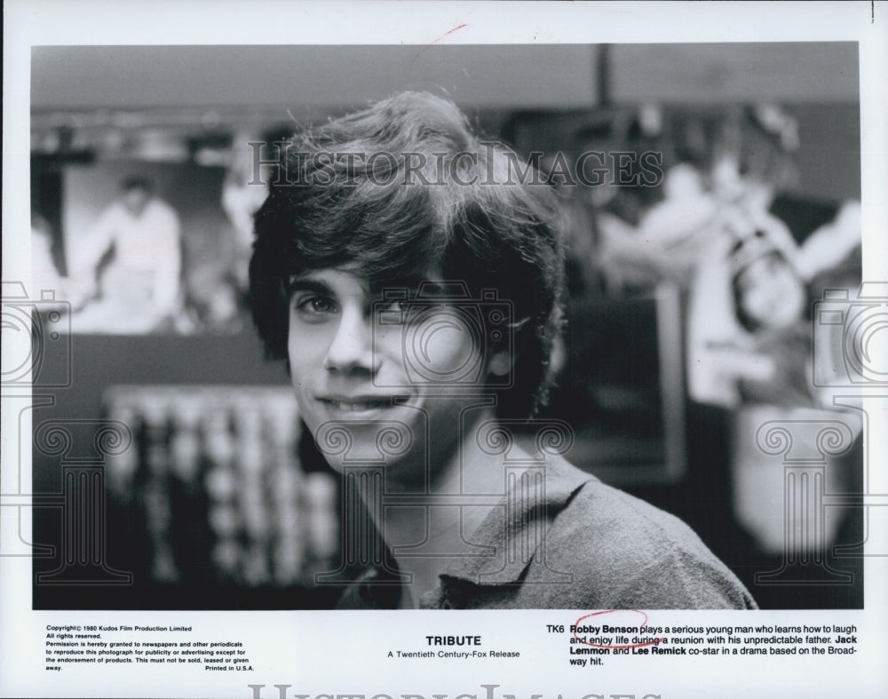 1980 Press Photo  "Tribute" starring Robby Benson - Historic Images