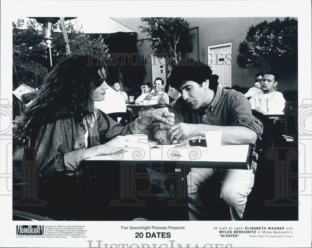 1998 Press Photo " 20 Dates" Elisabeth Wagner & Myles Berkowitz - Historic Images