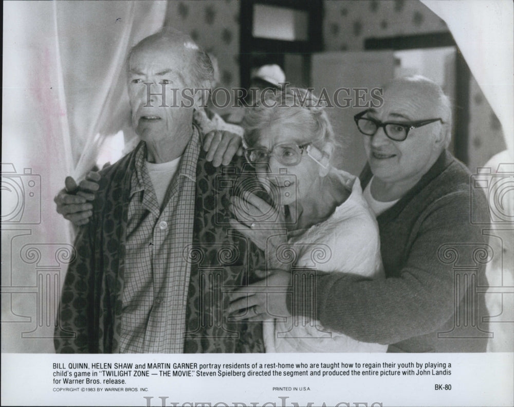 1983 Press Photo "Twilight Zone-The Movie" Bill Quinn Helen Shaw Martin Garner - Historic Images