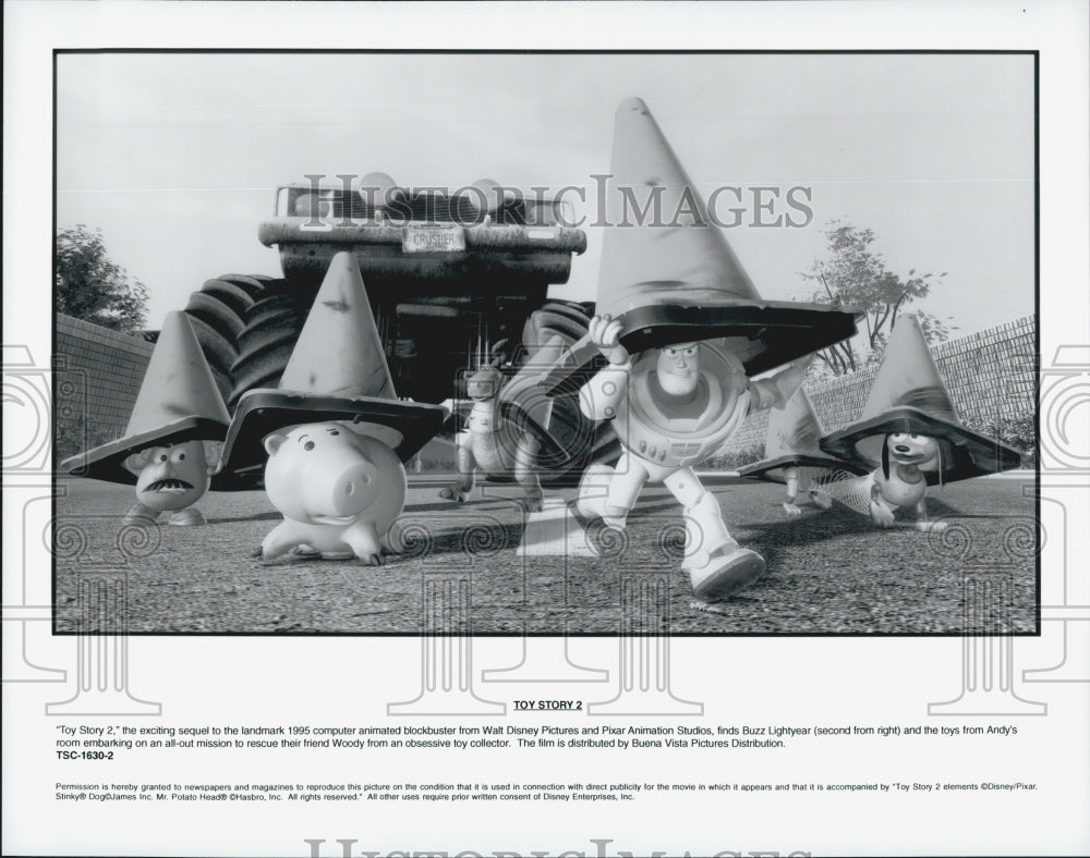 1999 Press Photo Scene from &quot;Toy Story 2&quot; Disney Pixar Animated Film - Historic Images